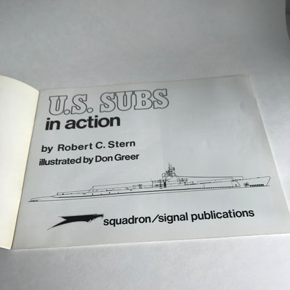 Vintage 1983 U.S. Subs in Action Book Warships No. 2 NICE!