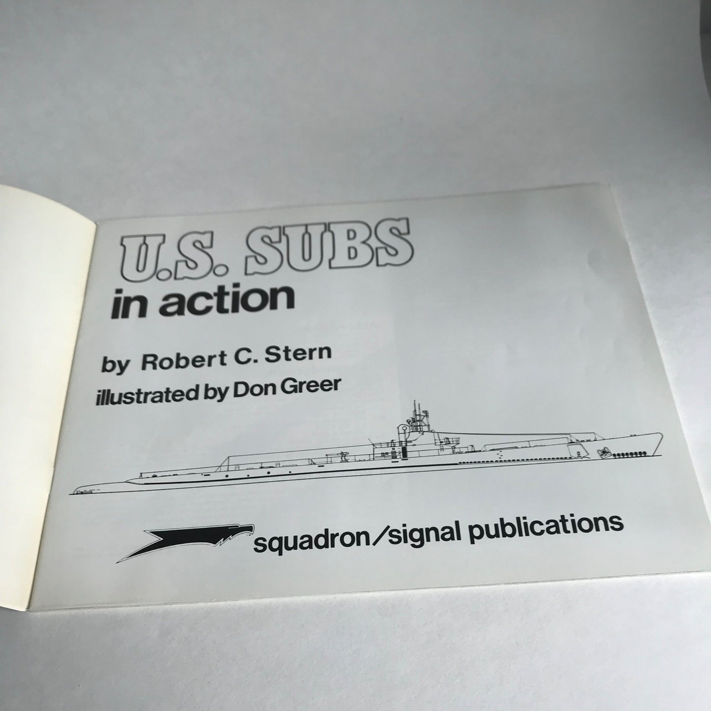 Vintage 1983 U.S. Subs in Action Book Warships No. 2 NICE!