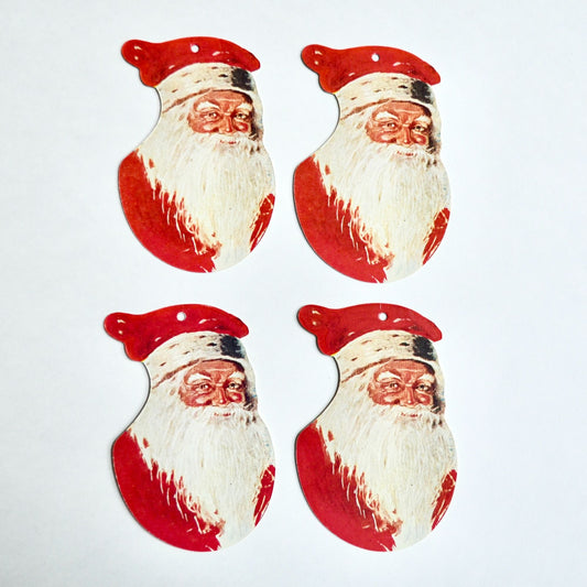 Vintage Santa Gift Tags Unused Lot of 4