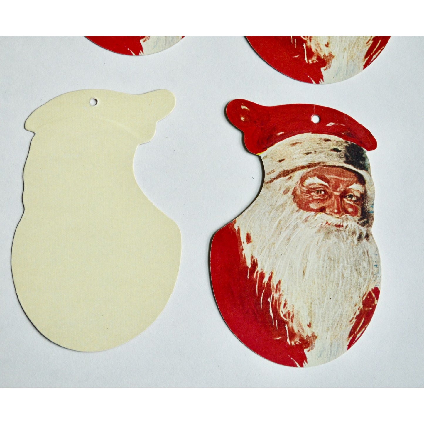 Vintage Santa Gift Tags Unused Lot of 4