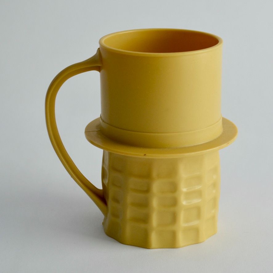 Mr. Peanut Vintage Plastic Handled Mug Cup 1960s