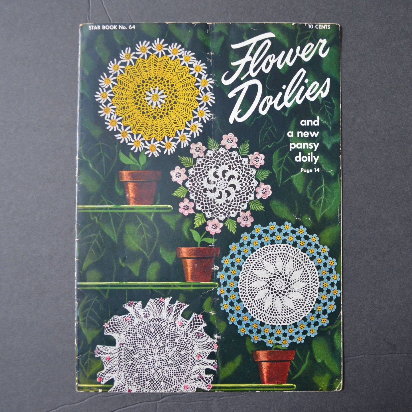 Vintage 1949 Flower Doilies Star Book No. 64 Crochet Patterns Booklet
