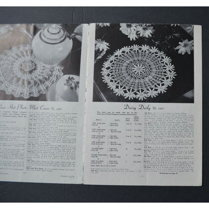 Vintage 1949 Flower Doilies Star Book No. 64 Crochet Patterns Booklet