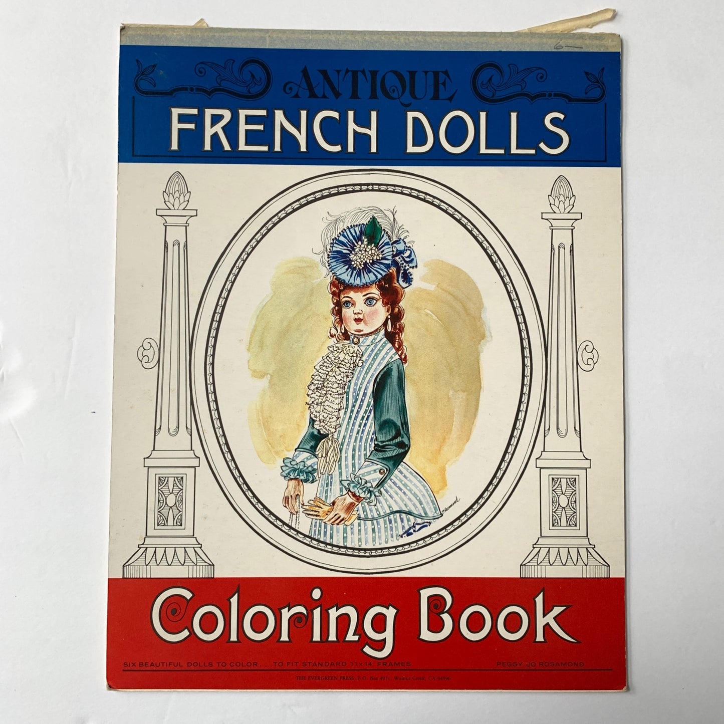 French Dolls Coloring Book Unused