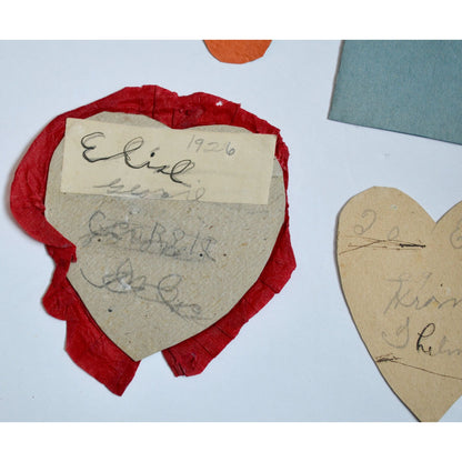 1930s Vintage HANDMADE OOAK Valentine Cards Unique Lot #3