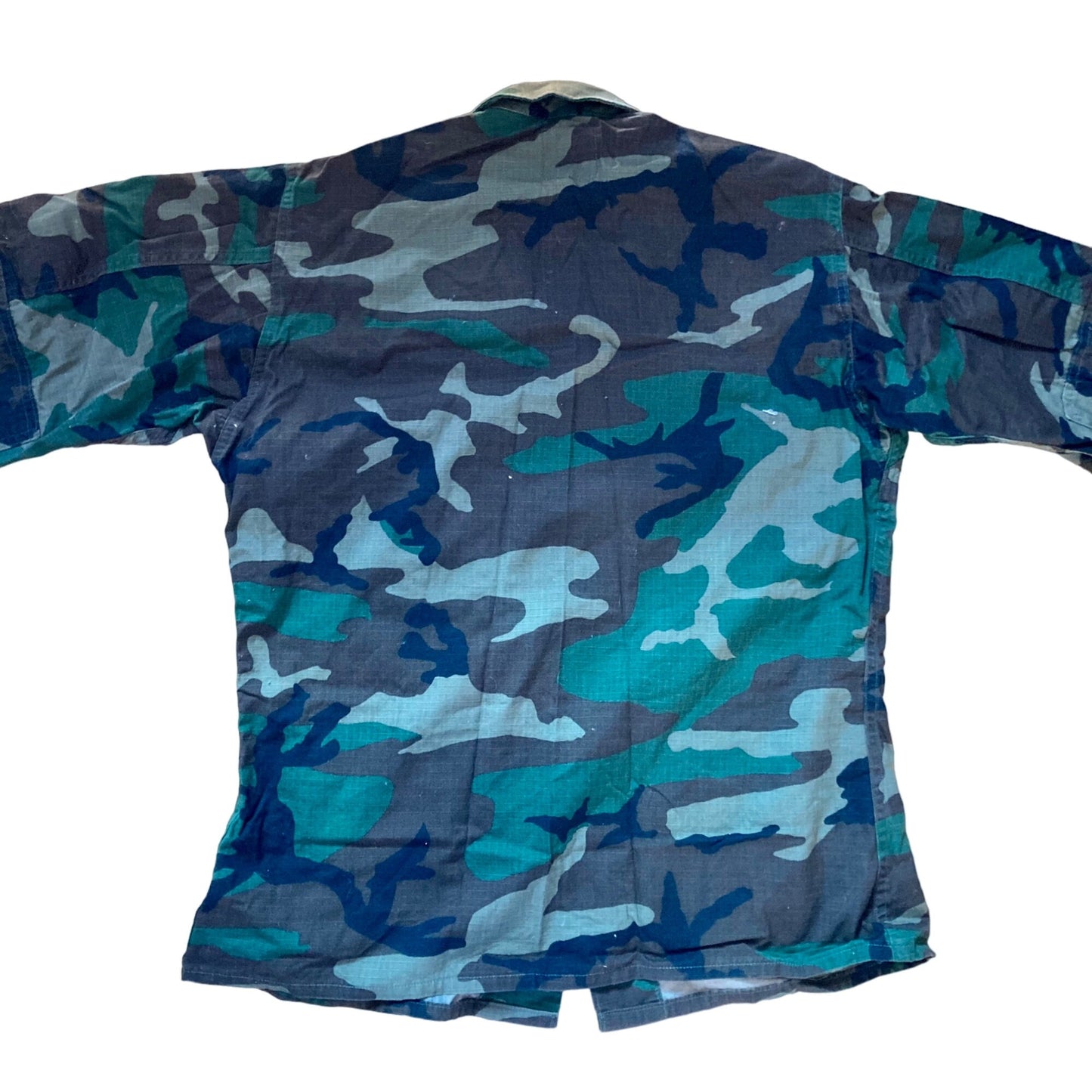 US Army BDU Shirt Top Woodland Camo MEDIUM REGULAR Coat Combat Hot Weather Jacket