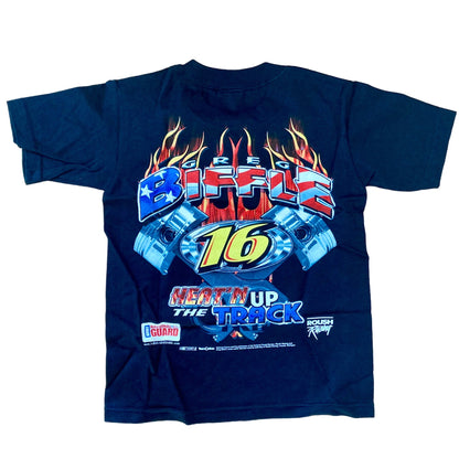 Vintage NASCAR Greg Biffle #16 T-Shirt Youth XS National Guard NEW Roush Racing