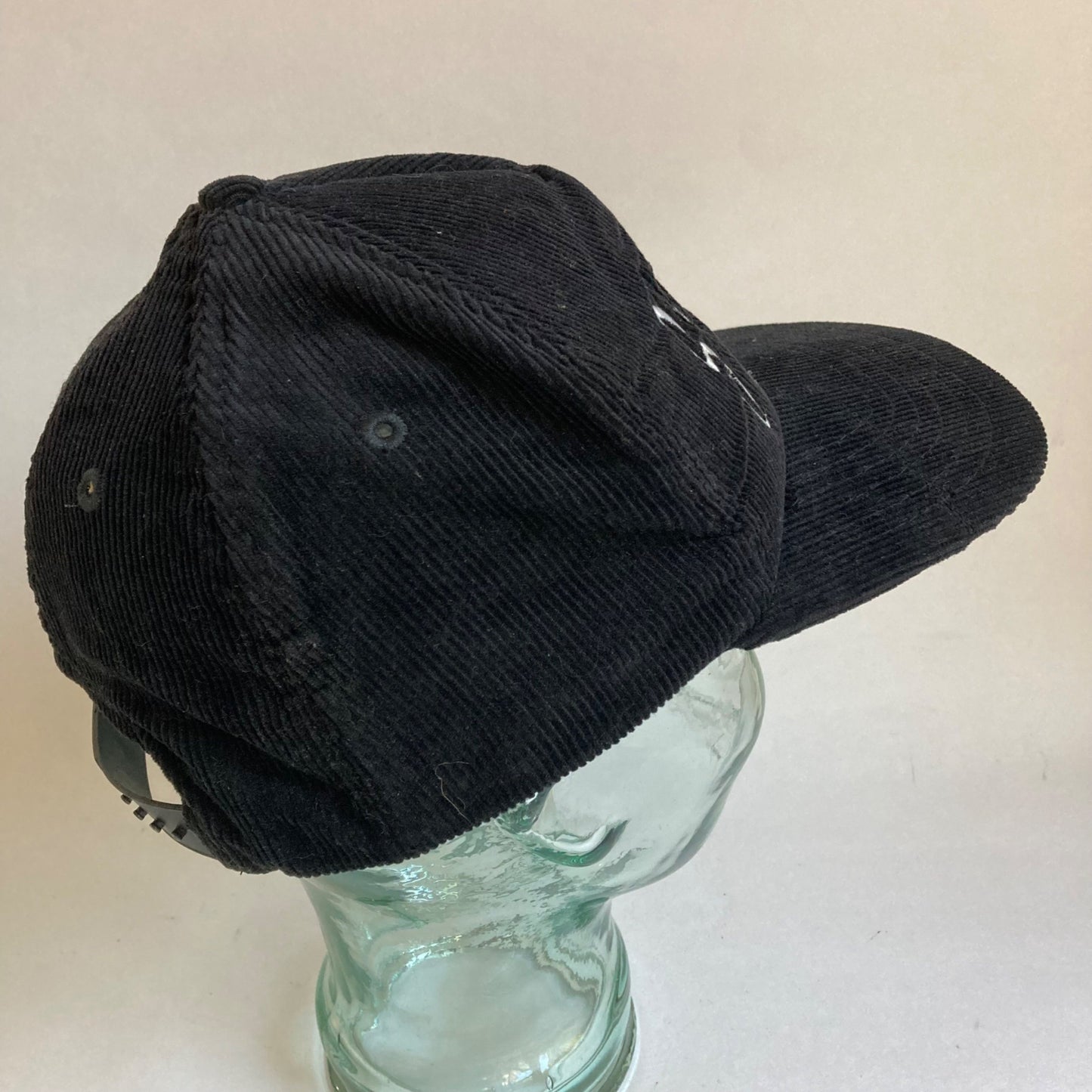 Vintage Skagway Alaska Black Corduroy Hat Snapback by A.C.E.