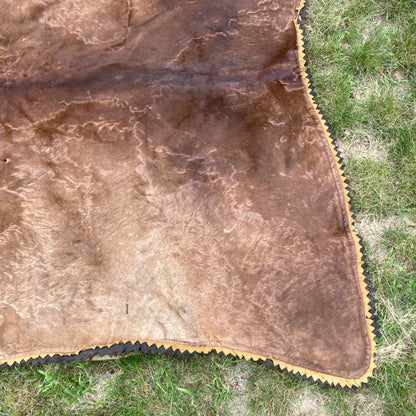 Antique Horsehair Buggy Lap Blanket Sleigh Horse Hair 64 x 64"Handmade