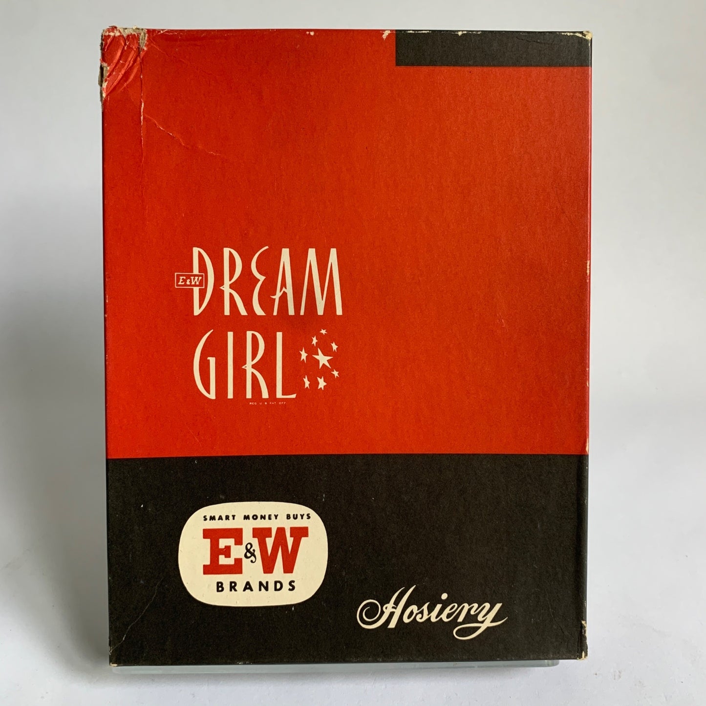 E & W Brands Dream Girl Hosiery Box With Assorted Stockings Vintage