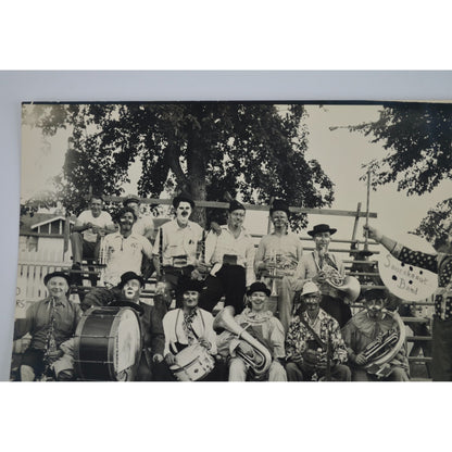 Sauerkraut Band Springfield Minnesota Vintage 8 x 10" Photograph Black & White