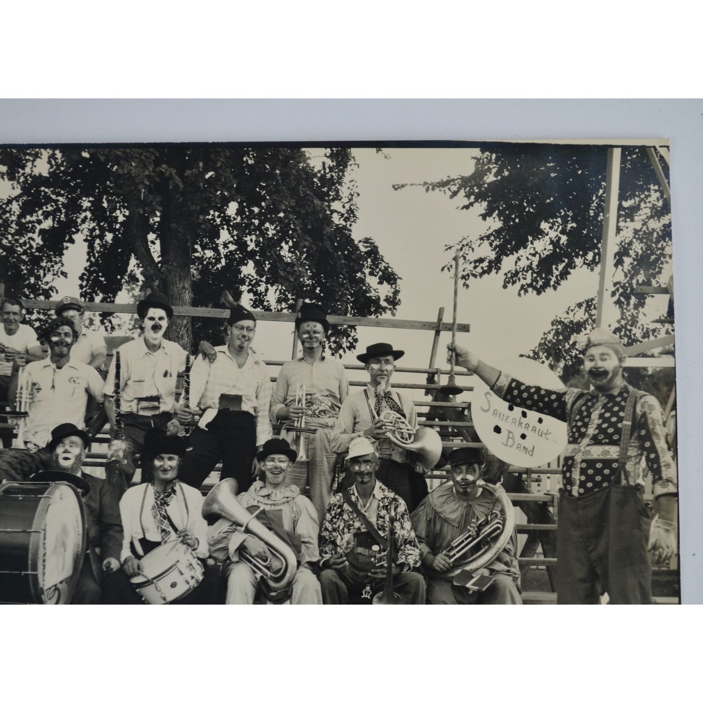 Sauerkraut Band Springfield Minnesota Vintage 8 x 10" Photograph Black & White