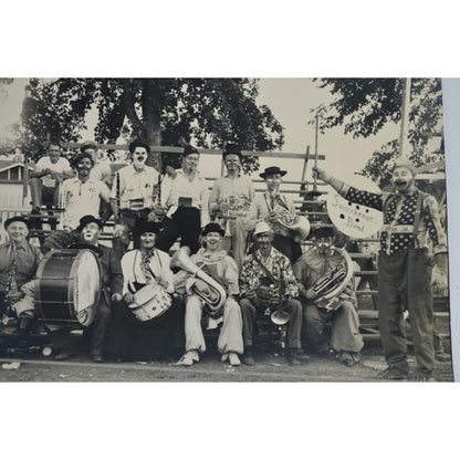 Sauerkraut Band Springfield Minnesota Vintage 8 x 10" Photograph Black & White