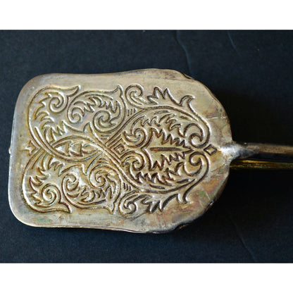 Vintage Ornate Silver Bread Pastry Tongs