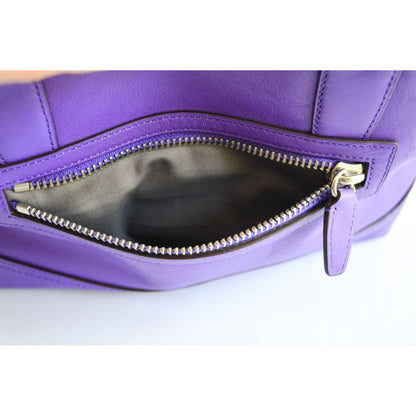 Coach 21132 Molly Purple Ultraviolet Leather Handbag NO CROSSBODY STRAP