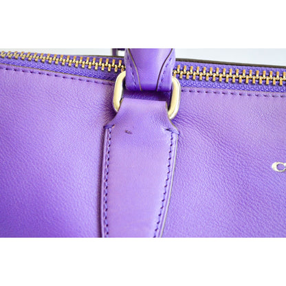 Coach 21132 Molly Purple Ultraviolet Leather Handbag NO CROSSBODY STRAP