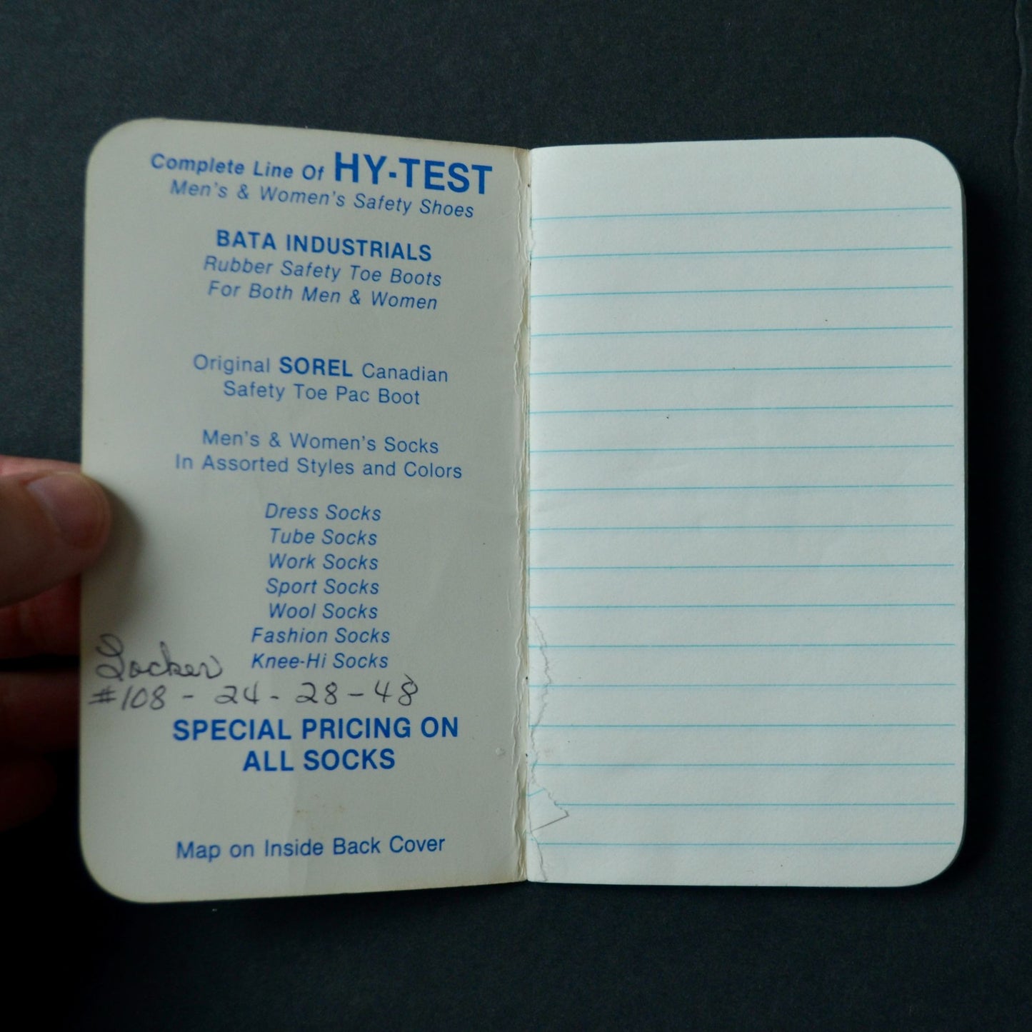 Hy-Test Loeffler's Safety Shoes St. Paul MN Advertising Notebook 1988 Vintage