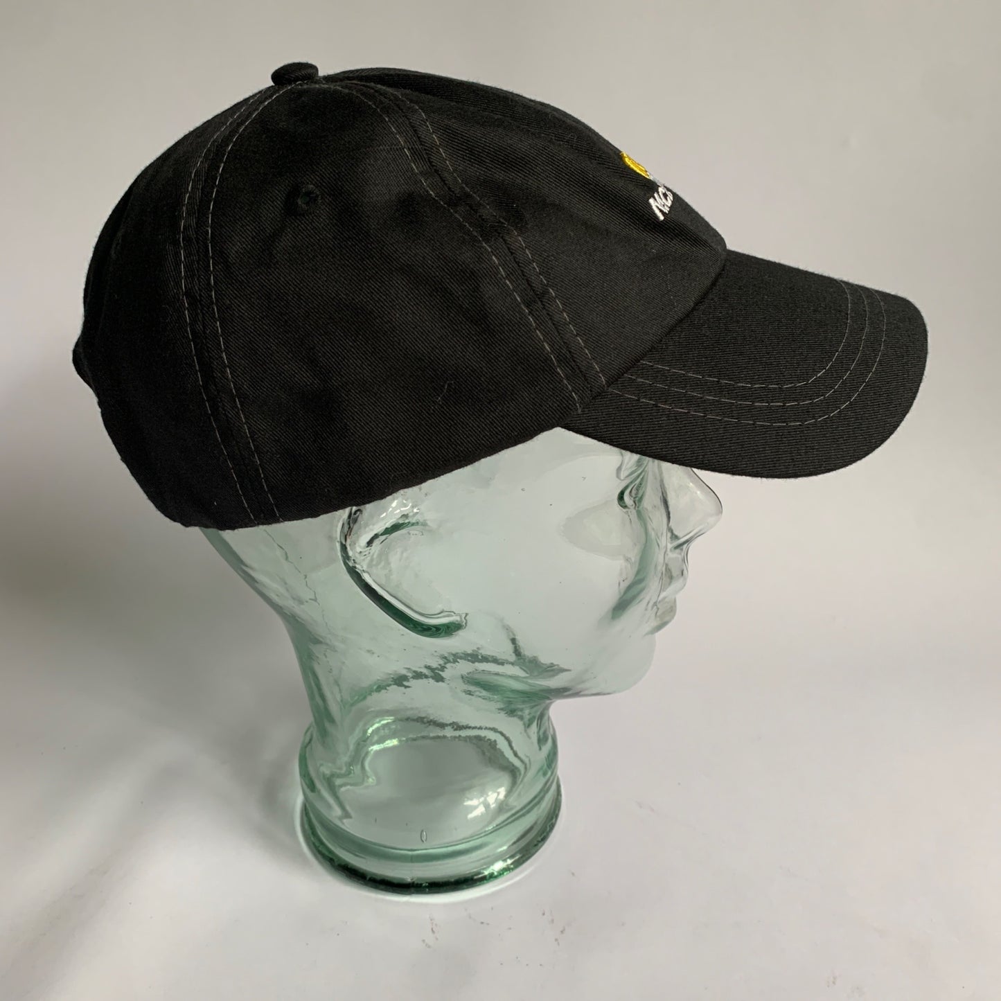 McDonalds Crew Employee Hat Black Cap Baseball Recycled Plastic