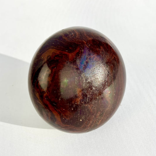 Antique Brown Swirl Porcelain Door Knob Vintage 2.25"