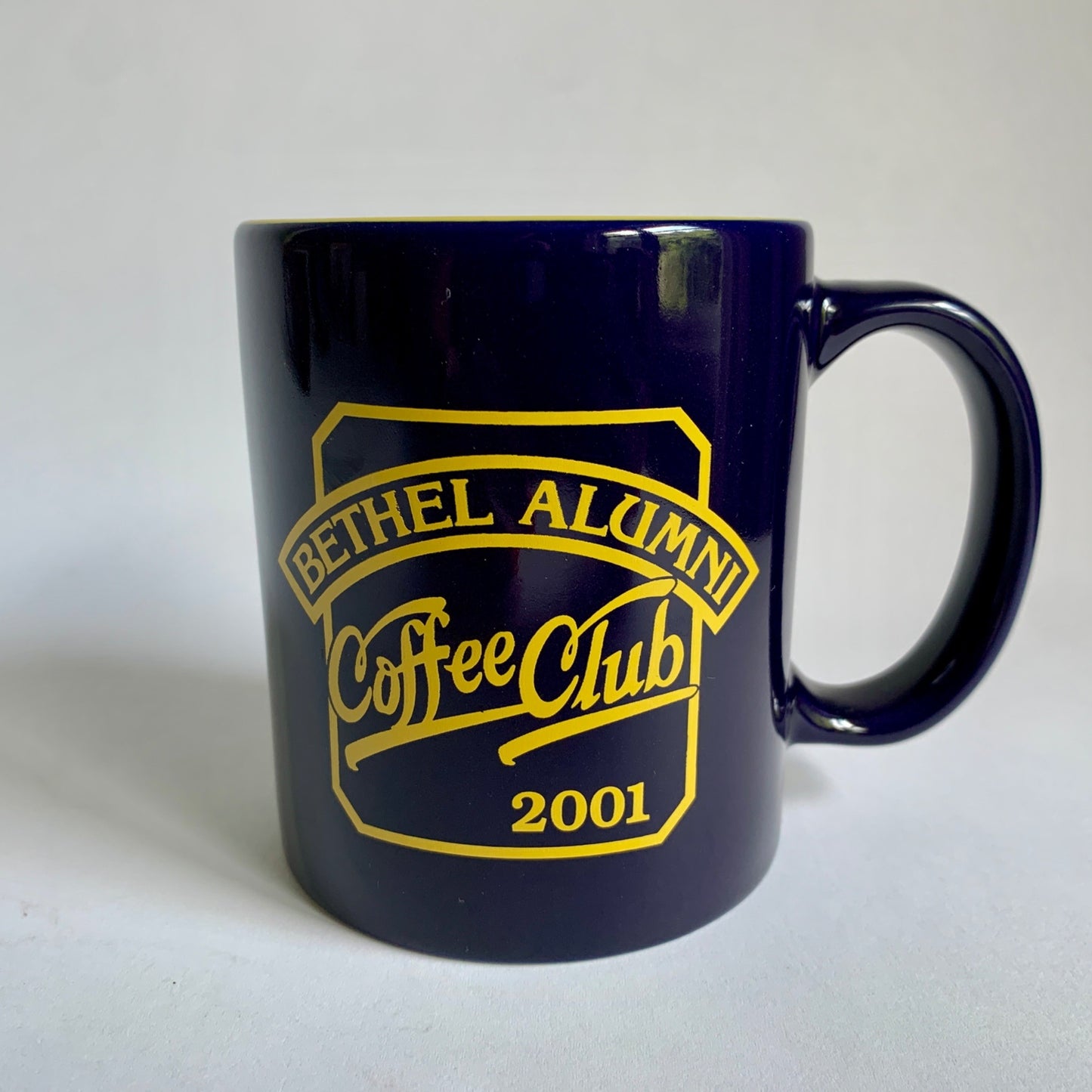 2001 Bethel Alumni Coffee Club Vintage Navy Mug