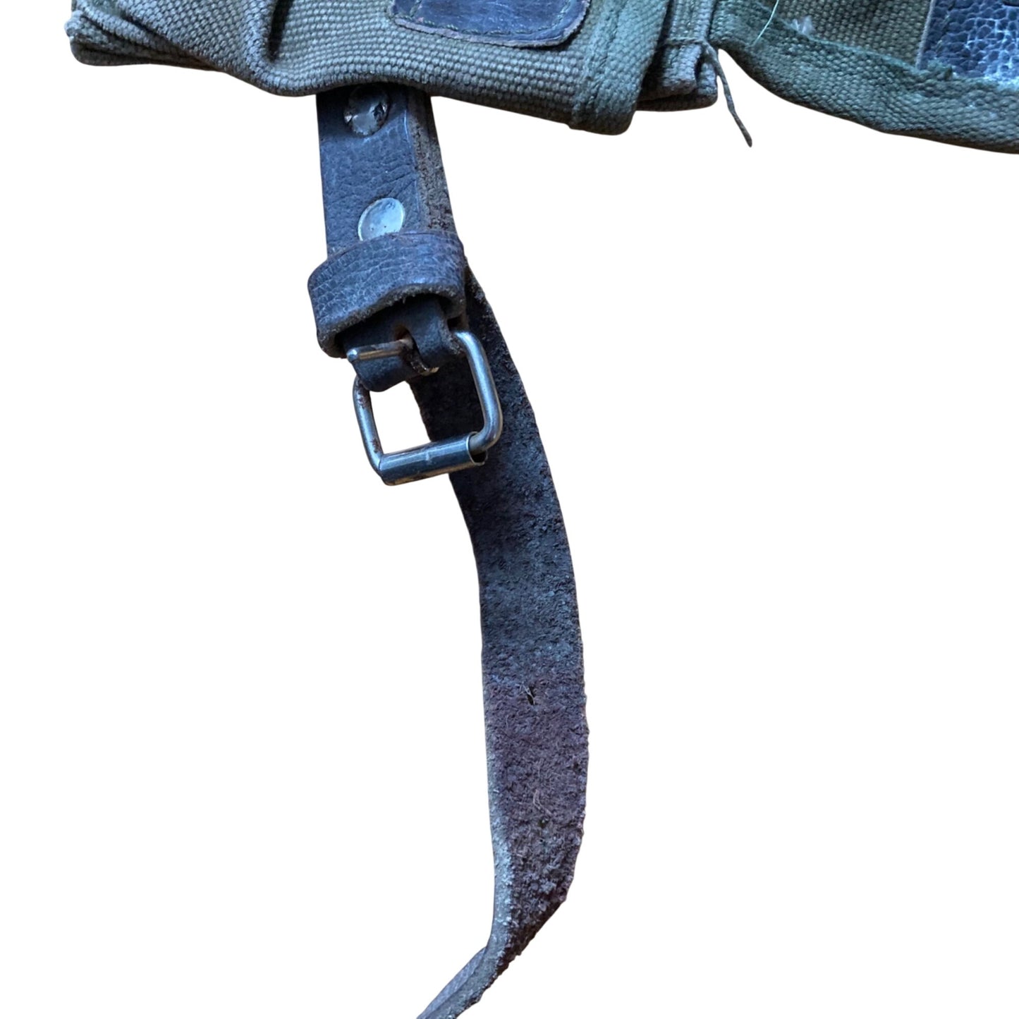 Vintage Romanian Combat Y Strap w/ Ammunition Pouches Grenade Military