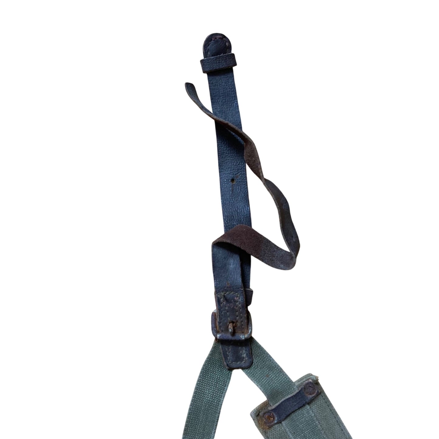 Vintage Romanian Combat Y Strap w/ Ammunition Pouches Grenade Military