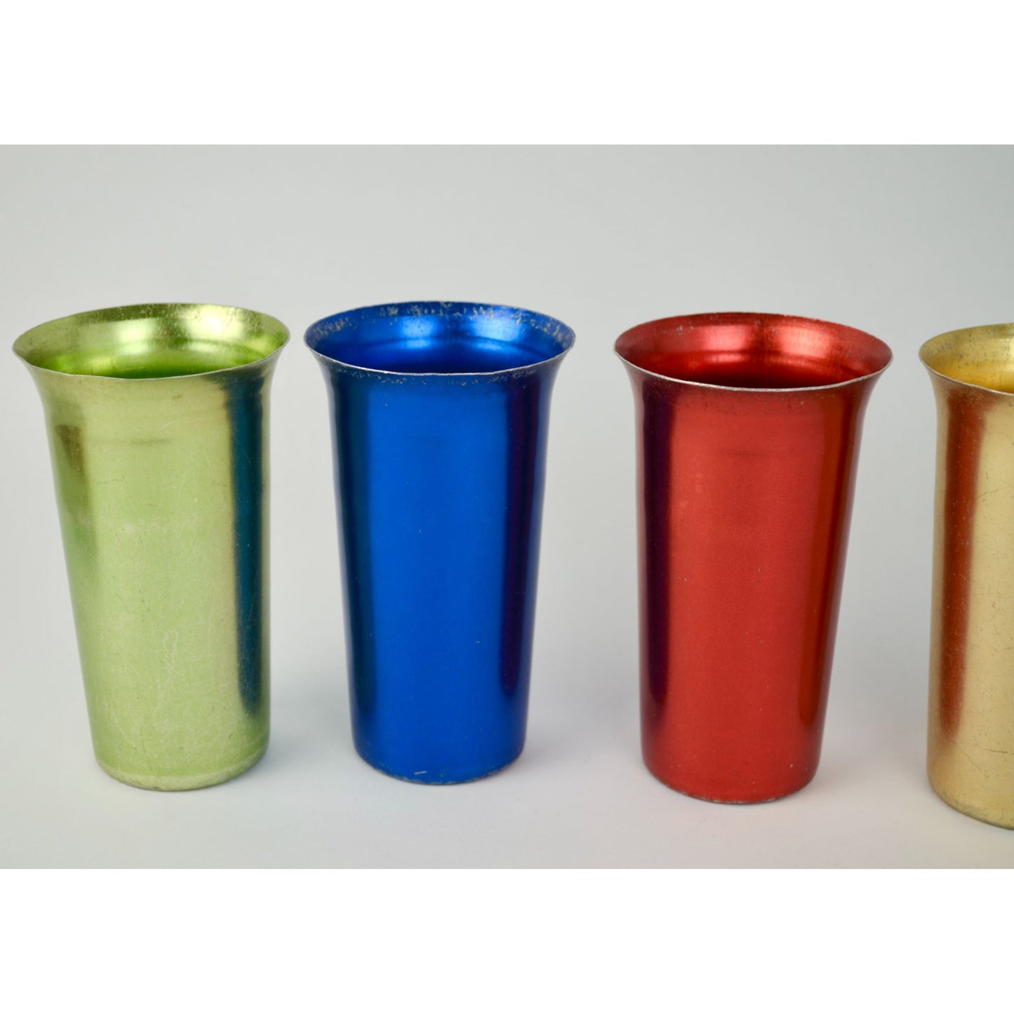 Steelmasters Italy Vintage Alpine Brand Aluminum Tumblers Set of 5