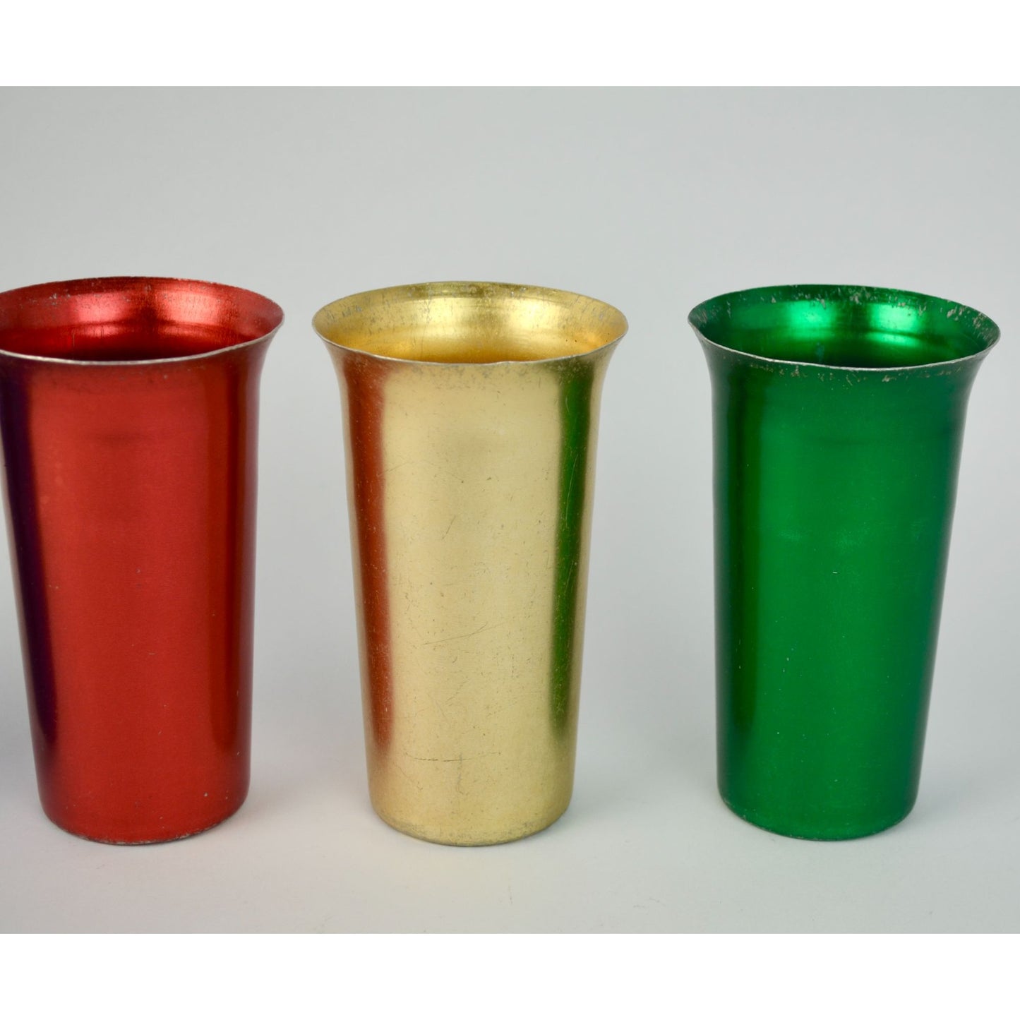 Steelmasters Italy Vintage Alpine Brand Aluminum Tumblers Set of 5