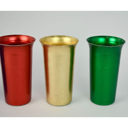 Steelmasters Italy Vintage Alpine Brand Aluminum Tumblers Set of 5