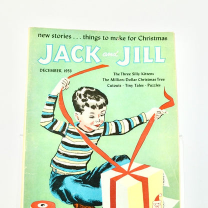 Jack and Jill Magazine December 1953 Boy Present Santa