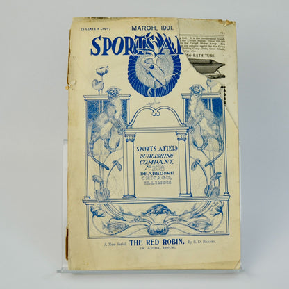 RARE March 1901 Sports Afield Magazine Antique Hunting Fishing