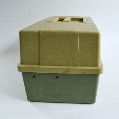 Vintage Plano 6300N Fishing Tackle Box 3-Tray Fold-Out Green