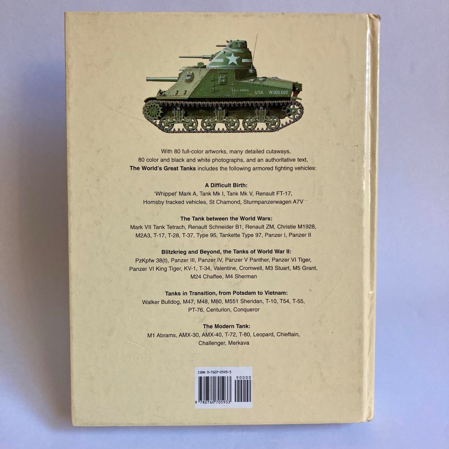 The World's Great Tanks From 1916 to the Present Day Book Vintage by Roger Ford