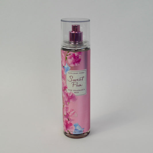 Bath Body Works Sweet Pea Fragrance Mist 8 oz Full Size New