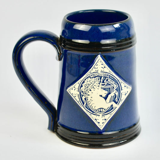 Deneen Pottery Minnesota Renaissance Festival Unicorn 1986 Mug Blue