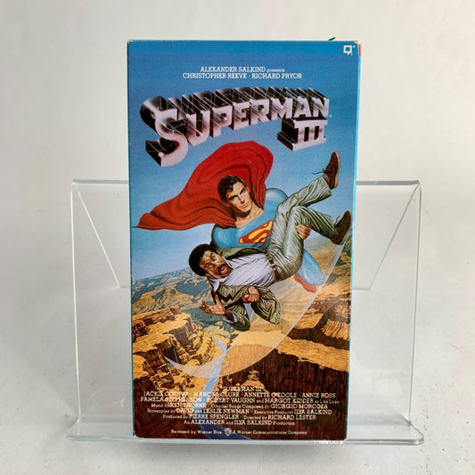 Superman III Vintage VHS Movie