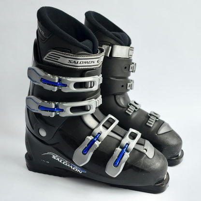 Salomon Performa TF2 Ski Boots Mondo Size 28 US Men's 10 Black Silver Blue