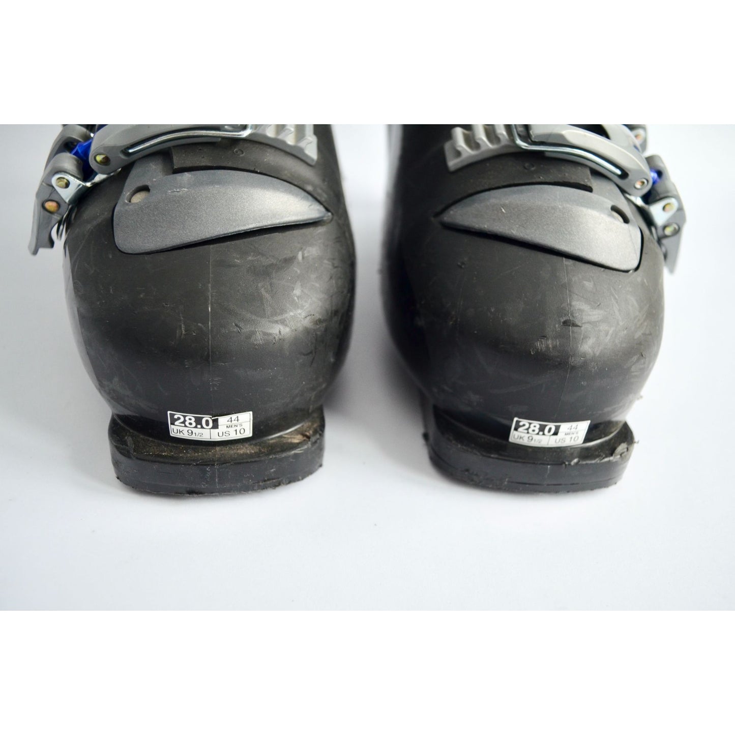 Salomon Performa TF2 Ski Boots Mondo Size 28 US Men's 10 Black Silver Blue