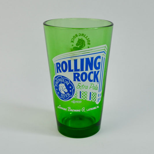 Rolling Rock Extra Pale Green Drinking Glass