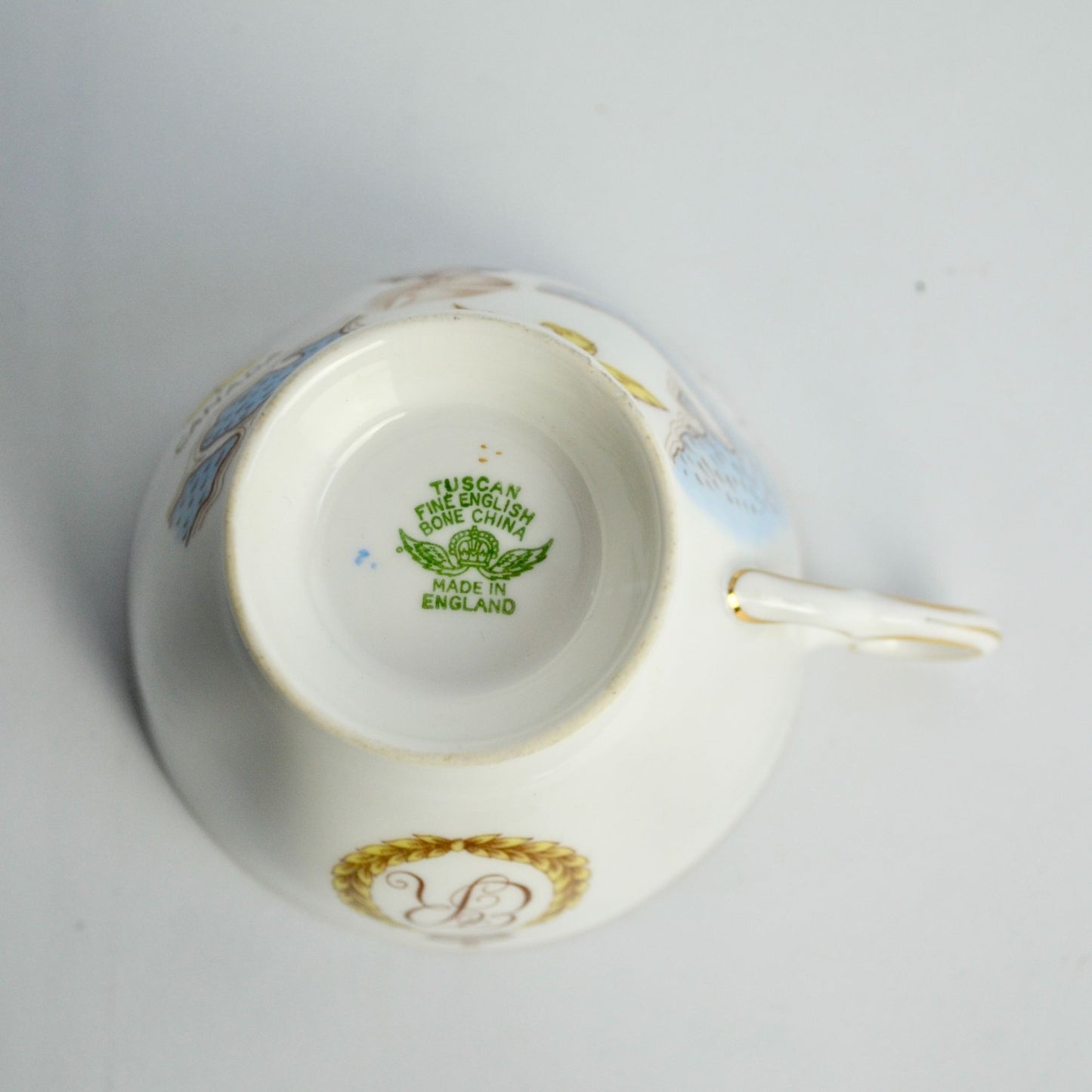 Tuscan H.M. Queen Elizabeth II St. Lawrence Seaway 1959 Cup Saucer