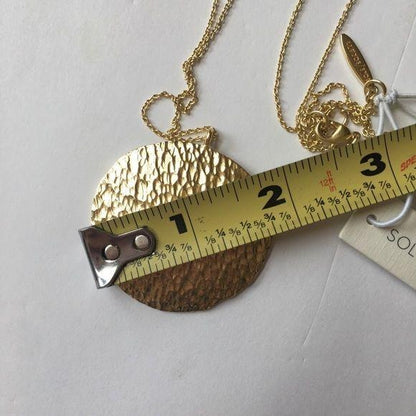 New Sole Society Gold Pendant Long Necklace