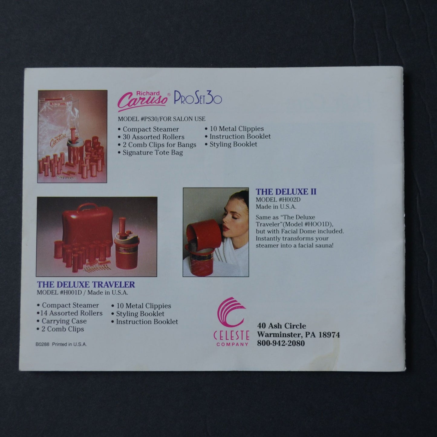 Richard Caruso Molecular Hairsetter Styling Guide Vintage Booklet