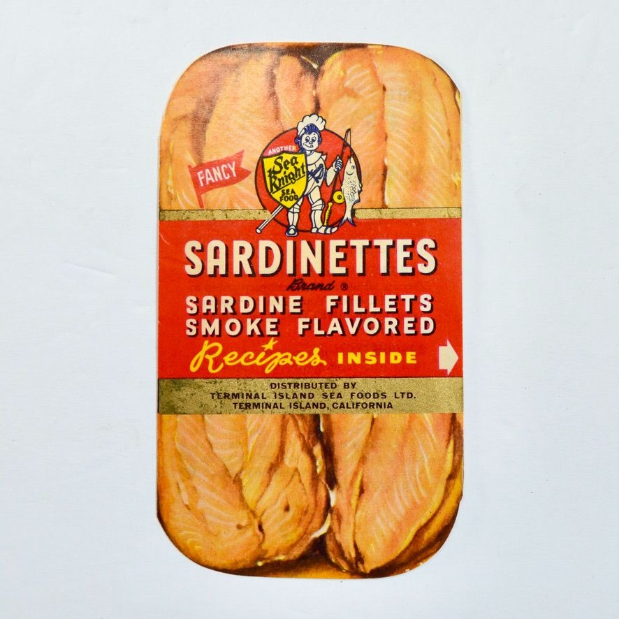 Vintage Sea Knight Sardinettes Sardine Fillets Recipe Pamphlet Ad Advertisement