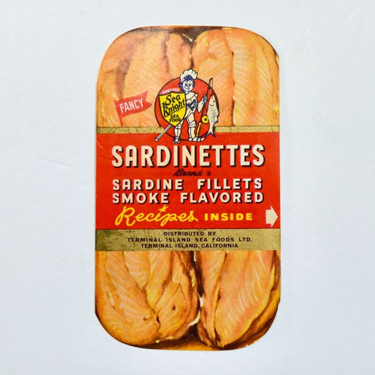 Vintage Sea Knight Sardinettes Sardine Fillets Recipe Pamphlet Ad Advertisement