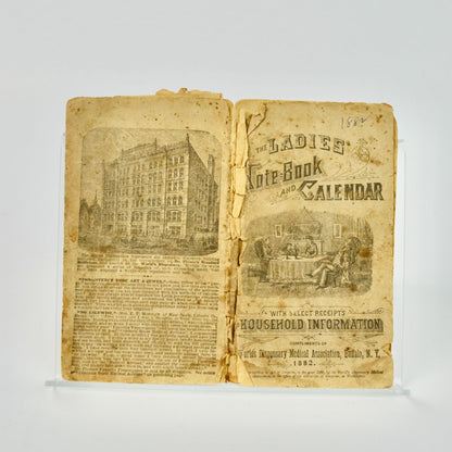 1882 Ladies Notebook & Calendar