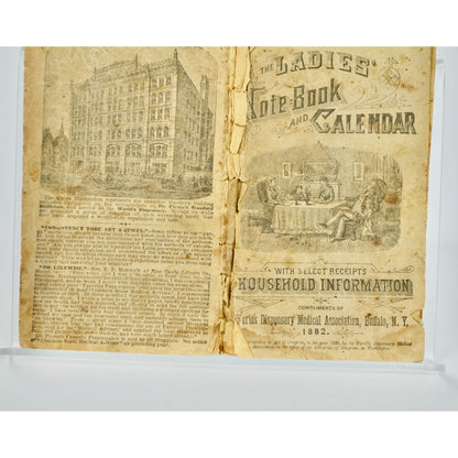 1882 Ladies Notebook & Calendar