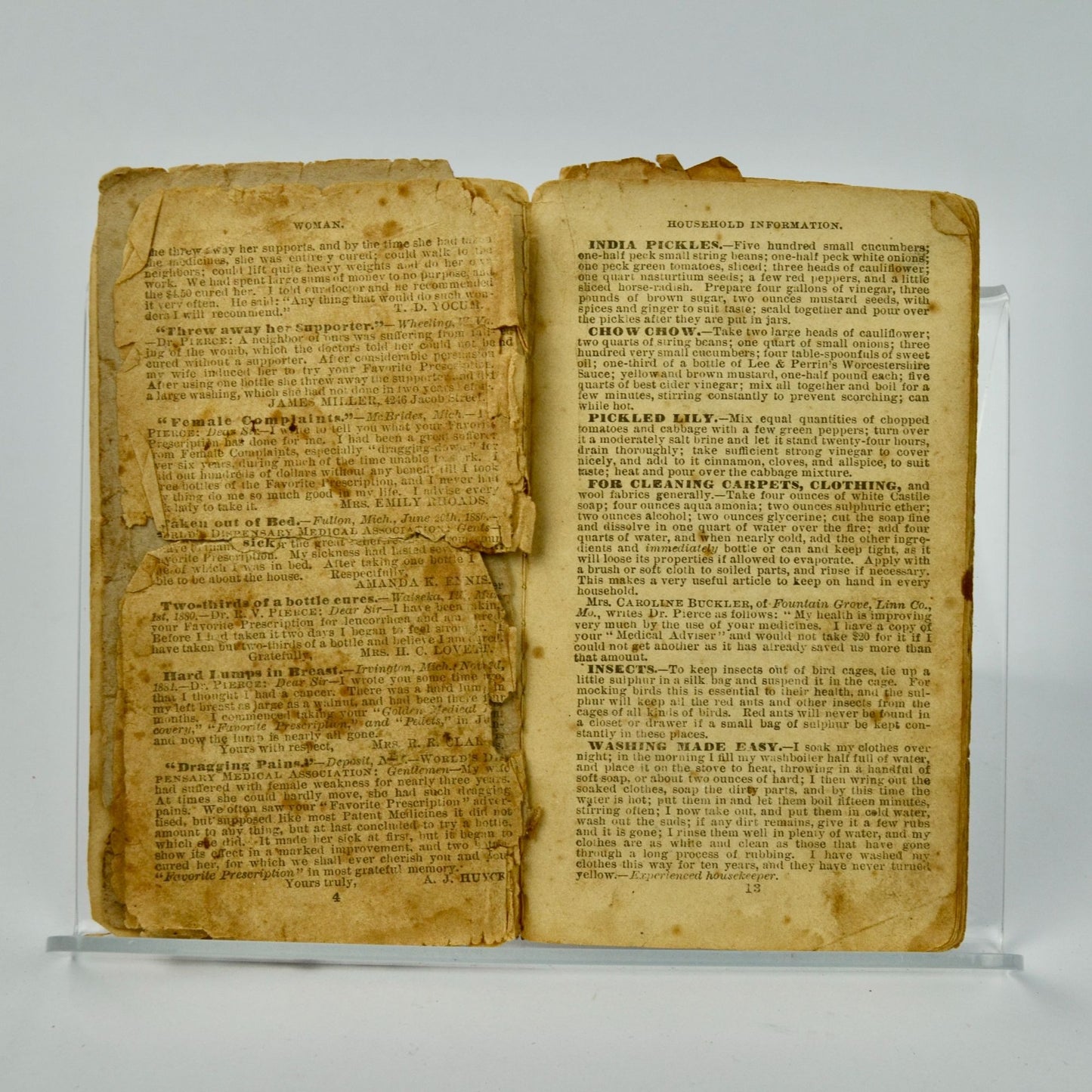 1882 Ladies Notebook & Calendar