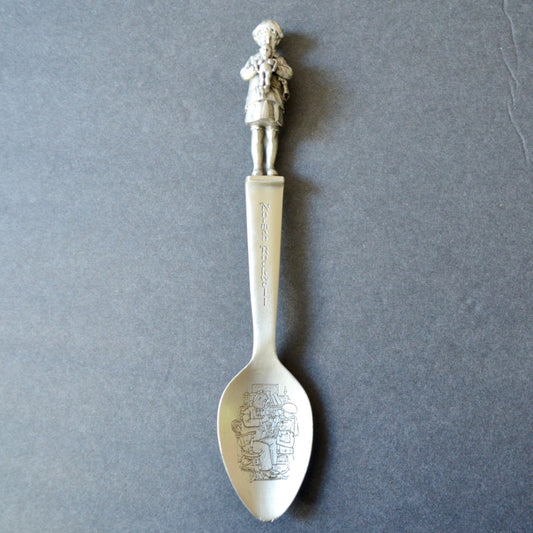 Norman Rockwell Dave Grossman 1980 Pewter Spoon Vintage
