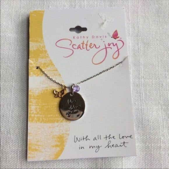 Kathy Davis Live Love Grow ID Disk Necklace