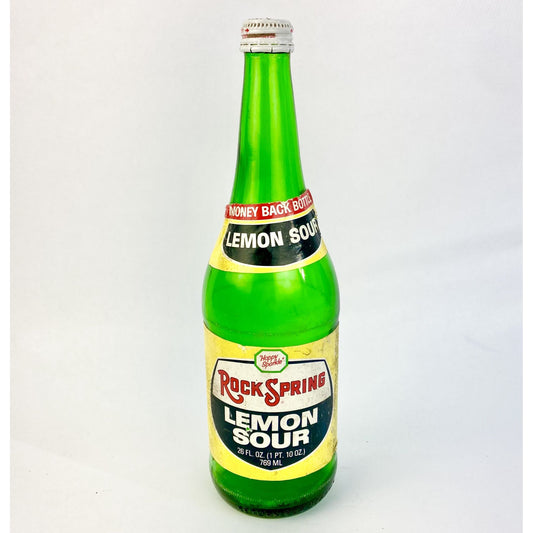 Vintage Rock Spring Lemon Sour "Happy Sparkle" 26 oz Glass Bottle